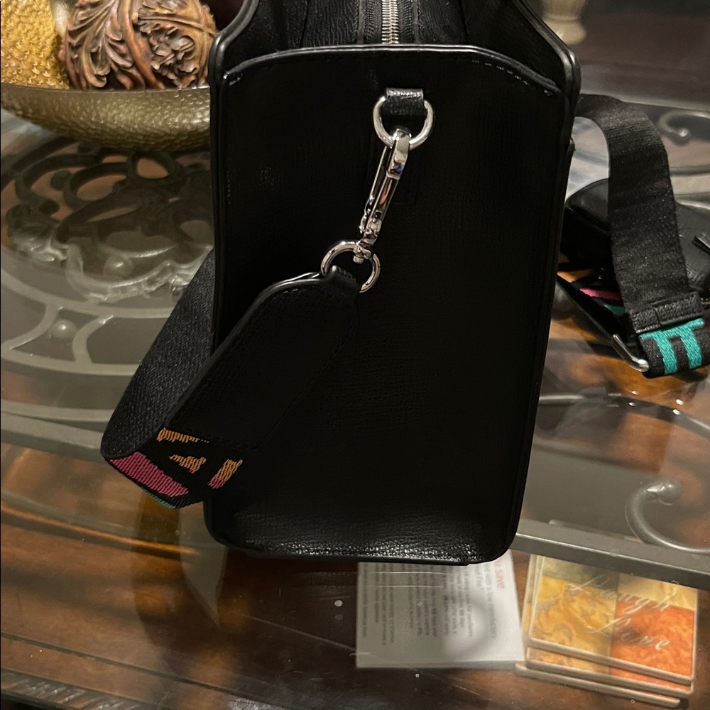 Karl Lagerfeld Black Tote with Colorful Lettering SOLD - Picture 4 of 8